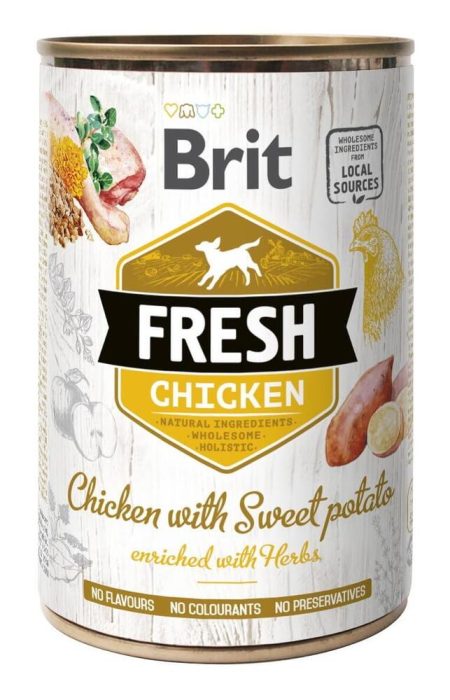 Brit fresh chiken with sweet potato 400 grs
