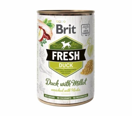 Brit fresh duck with millet 400 grs