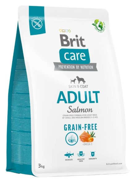 Brit care dog grain-free adult salmon 3kg