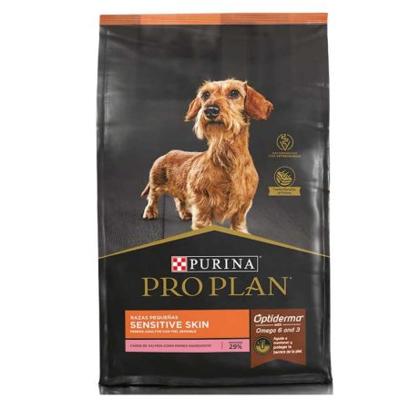 Proplan dog sensitive skin salmon optiderma raza pequeña 3k