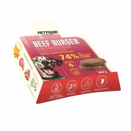 Hamburguesa vacuno perro 2 unidades