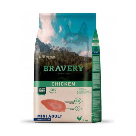 Bravery chicken mini adult small breeds 2 kg