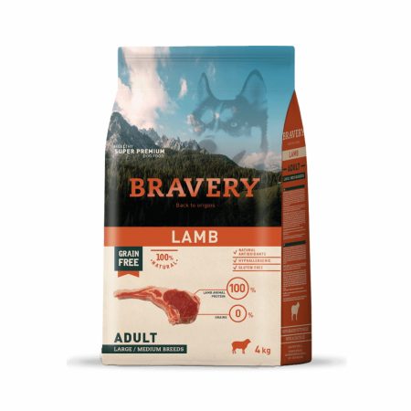Bravery lamb adult large/medium breed 4 kg