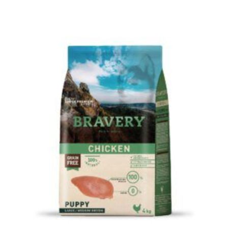Bravery puppy chicken larg/med 4 kg
