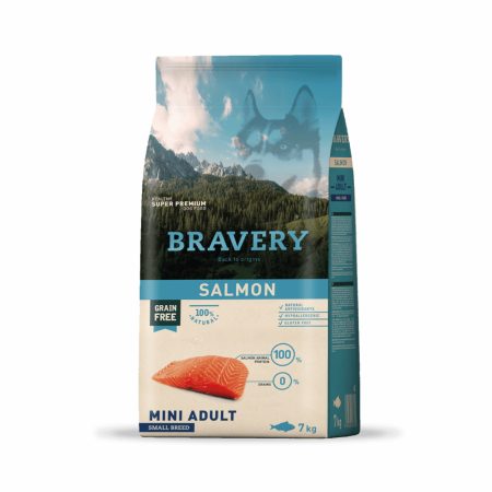 Bravery salmon mini adult small breed 7 kg