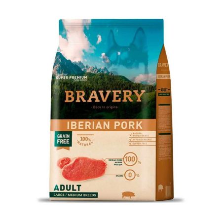 Bravery adult iberian pork larg/med 12 kg