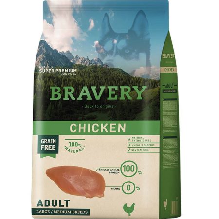 Bravery adult chicken larg/med 12 kg