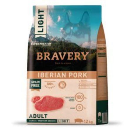 Bravery adult iberian pork light large/med 12 kg