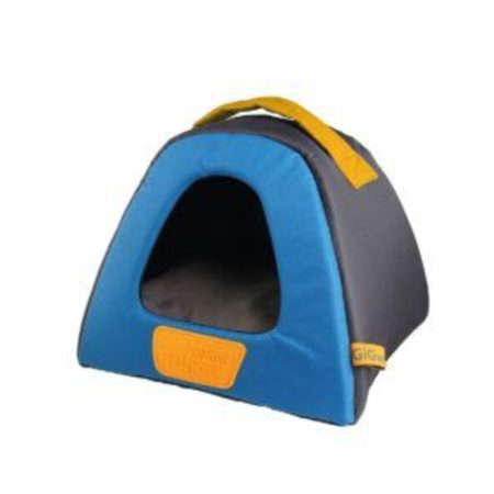 Cama casa gigwi grande color gris/azul