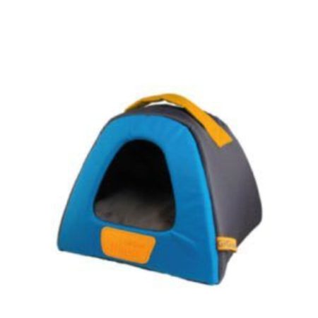 Cama casa gigwi pequeña color gris/azul