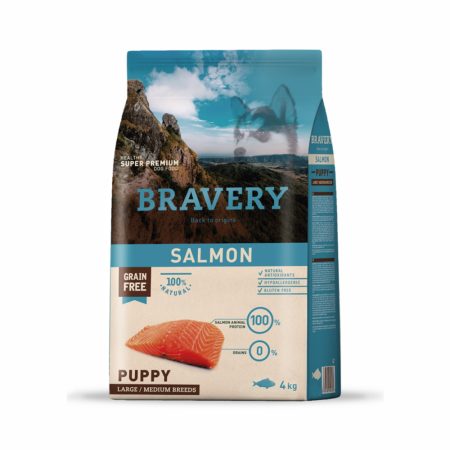 Bravery puppy salmon larg/med 4kg