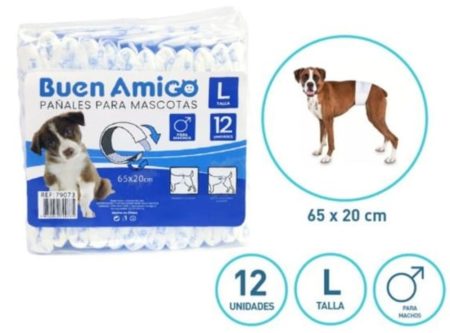 Pañales talla l buen amigo 12 u