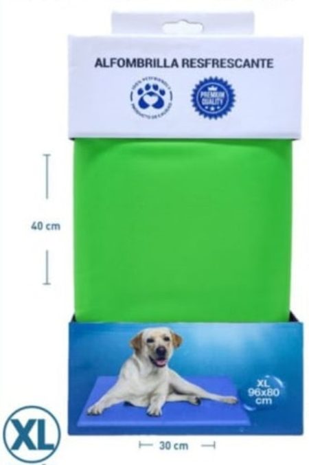 Manta refrescante verde liso 81x96 buen amigo