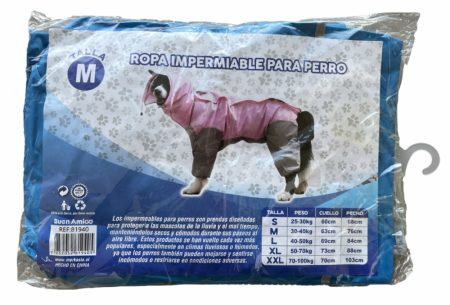 Impermeable perro talla m buen amigo